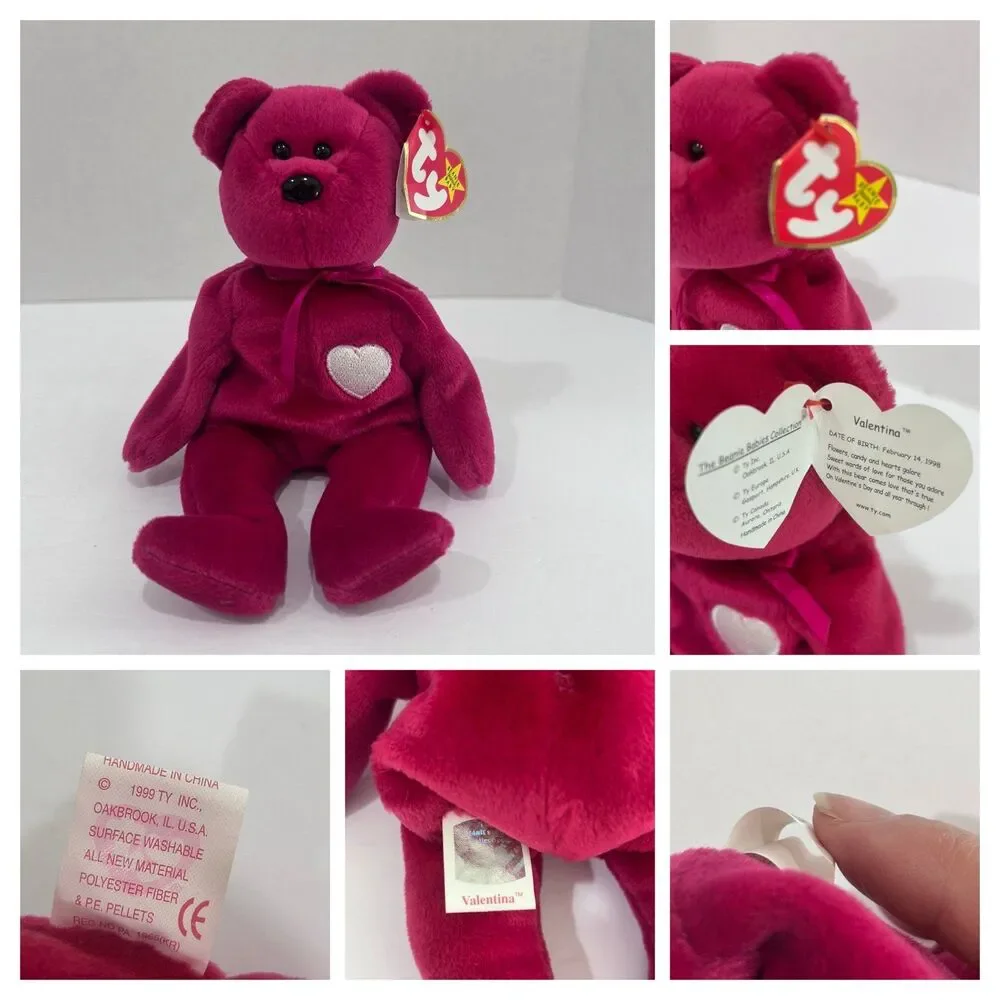 Vintage Collection of Ty Beanie Baby Bears. Spangle,Patriot,Erin,B.B. Bear - Picture 7 of 12